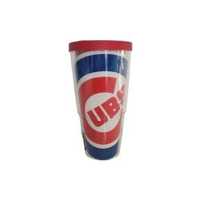 Tervis‎ Tumbler 24oz Chicago Cubs MLB Officially Licensed With Red Lid NEW